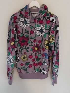 Roberto Lugo floral panda hoodie